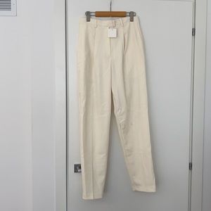NWT cream trousers from Frankie Shop